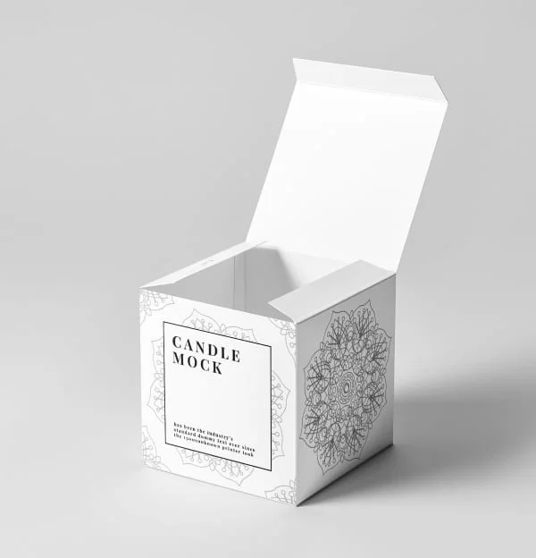 Custom White Candle Boxes